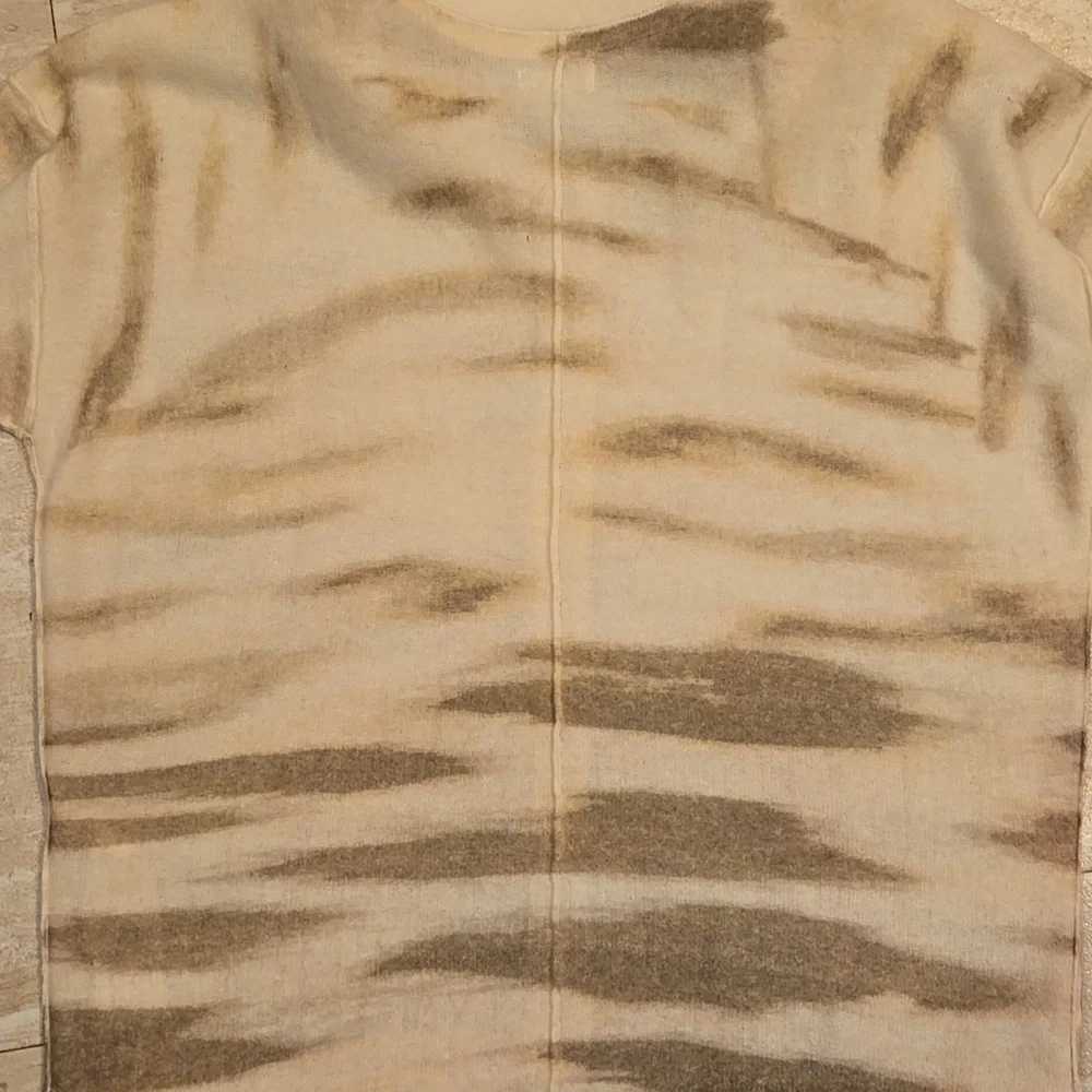 Anthropologie PILCRO Unique Cream/Olive Cashmere Cardigan Sweater - Picture 8 of 9